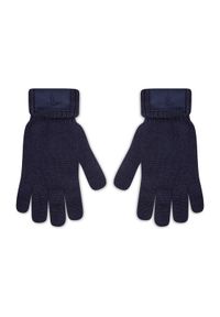 Trussardi Jeans - Trussardi Rękawiczki Damskie 57Z00282 Granatowy. Kolor: niebieski. Materiał: materiał #1
