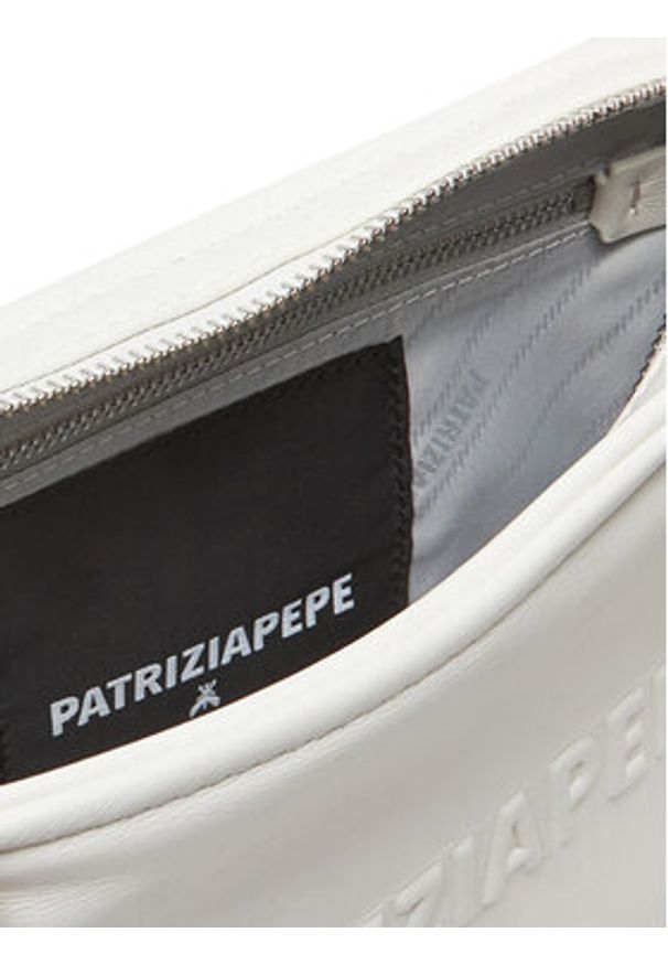 Patrizia Pepe Torebka 2B0127/L113 Biały. Kolor: biały. Materiał: skórzane