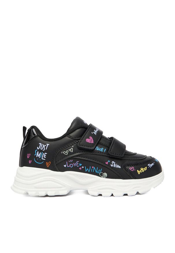Sneakersy DeeZee. Kolor: czarny