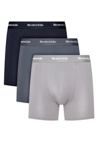 Resteröds Komplet 3 par bokserek Kalle 27962 49 Kolorowy. Materiał: wiskoza. Wzór: kolorowy