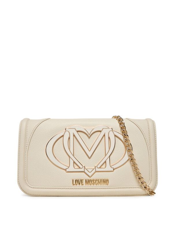 Love Moschino - LOVE MOSCHINO Torebka JC4010PP1NLG0110 Écru. Materiał: skórzane