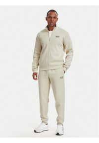 EA7 Emporio Armani Dres 7M002236 AF21822 U1079 Beżowy jasny Regular Fit. Kolor: beżowy. Materiał: bawełna #1
