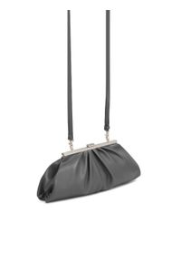 Kazar - Elegancka skórzana torebka pouch bag w szarym kolorze. Kolor: szary. Materiał: skórzane. Styl: elegancki. Rodzaj torebki: do ręki #9