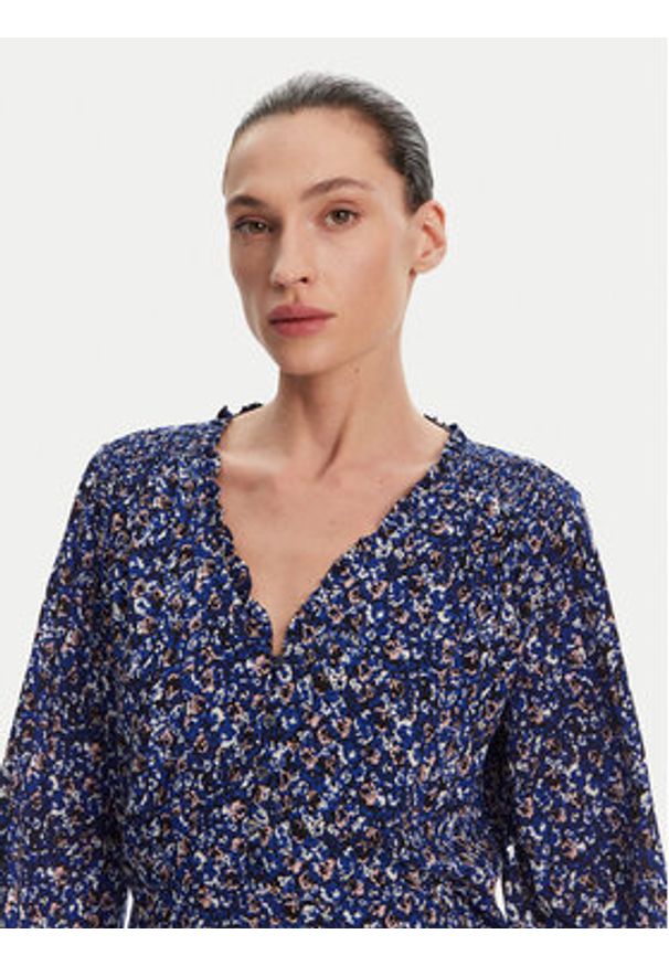 Pepe Jeans Sukienka codzienna Anna PL953639 Niebieski Regular Fit. Okazja: na co dzień. Kolor: niebieski. Materiał: wiskoza. Typ sukienki: proste. Styl: casual