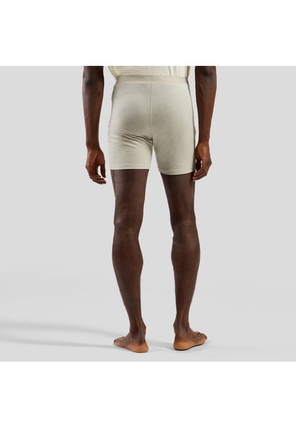Bokserki męskie Odlo Boxer MERINO 160. Kolor: biały. Sport: fitness