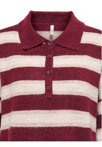 only - ONLY Sweter Talio 15358606 Bordowy Regular Fit. Kolor: czerwony. Materiał: syntetyk #2