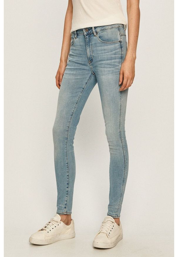 G-Star RAW - G-Star Raw - Jeansy 3301. Stan: podwyższony. Kolor: niebieski