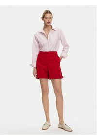 TOMMY HILFIGER - Tommy Hilfiger Szorty materiałowe WW0WW42457 Czerwony Regular Fit. Kolor: czerwony. Materiał: bawełna, lyocell