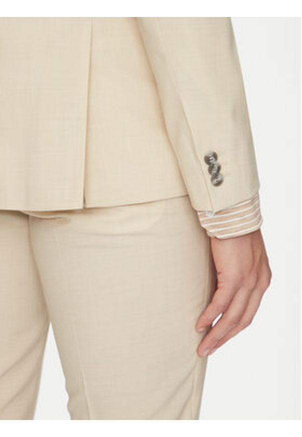 Hugo - HUGO Garnitur Arti/Hesten232X 50540341 Beżowy Extra Slim Fit. Kolor: beżowy. Materiał: syntetyk