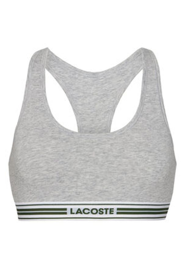 Lacoste Biustonosz top IF8179 Szary. Kolor: szary. Materiał: bawełna