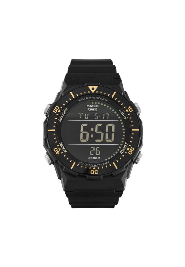 Casio Zegarek Sport AE-1700H-1BVEF Czarny. Kolor: czarny. Materiał: syntetyk. Styl: sportowy