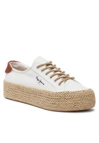 Pepe Jeans Espadryle Kyle Classic PLS10412 Biały. Kolor: biały #5