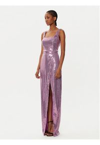 Fracomina Top FQ24WT2001W66701 Fioletowy Slim Fit. Kolor: fioletowy. Materiał: syntetyk #4