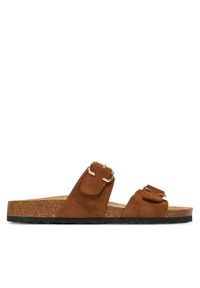 ONLY Shoes Klapki Onlmaxi-13 Pu Strap Buckle 15331392 Brązowy. Kolor: brązowy. Materiał: materiał