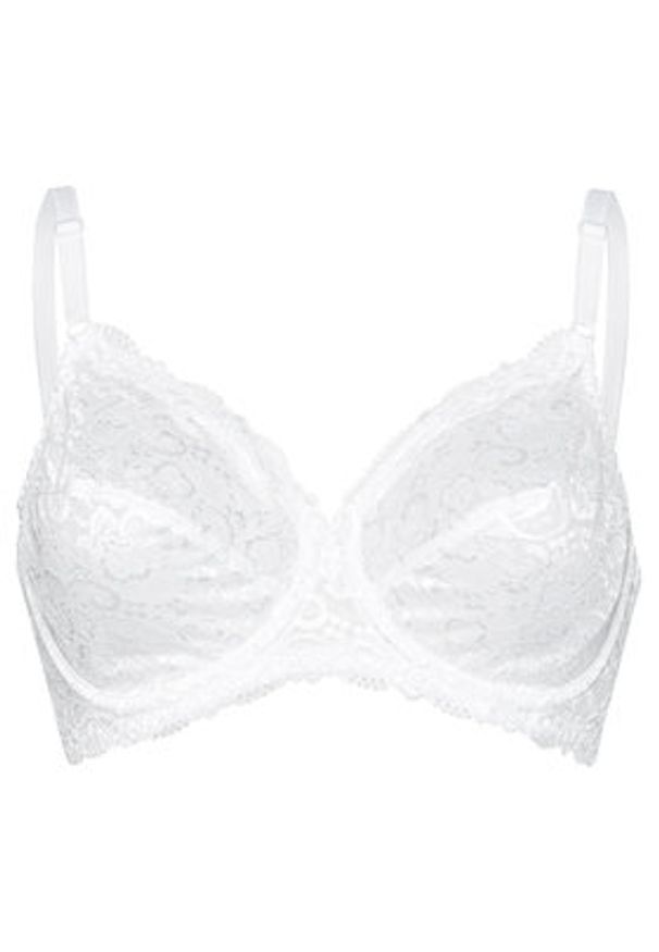 Triumph Biustonosz z fiszbiną Compliment 10166802 Biały. Kolor: biały. Materiał: syntetyk