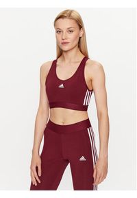 Adidas - adidas Bluzka Essentials 3-Stripes Crop Top With Removable Pads IK8320 Czerwony. Kolor: czerwony. Materiał: bawełna #12
