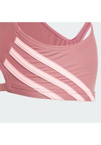 Adidas - Bikini 3-Stripes. Kolor: różowy. Materiał: materiał