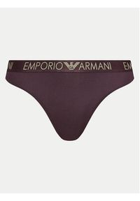 Emporio Armani Underwear Komplet 2 par stringów 163333 4F235 05093 Fioletowy. Kolor: fioletowy. Materiał: syntetyk