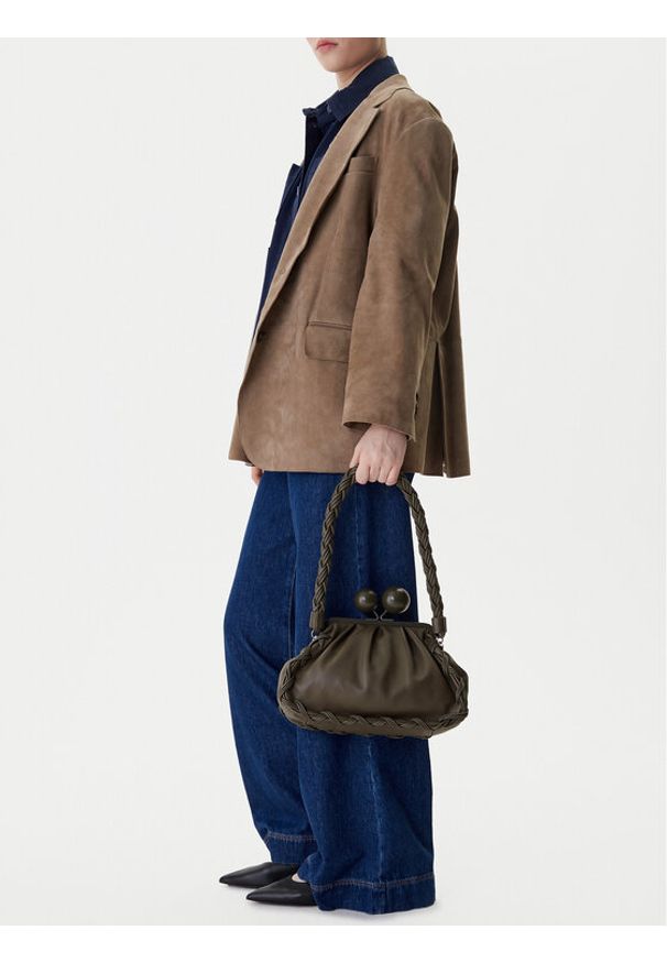 Weekend Max Mara Torebka 2615511144650 Khaki. Kolor: brązowy. Materiał: skórzane