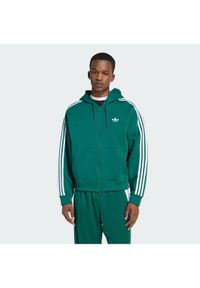 Adidas - adidas Bluza adicolor Spacer KD4085 Zielony Loose Fit. Okazja: na spacer. Kolor: zielony. Materiał: bawełna #1
