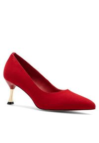 Sergio Bardi Czółenka WFA1935-1Z-SB Czerwony. Kolor: czerwony. Materiał: skóra, zamsz. Obcas: na szpilce #6