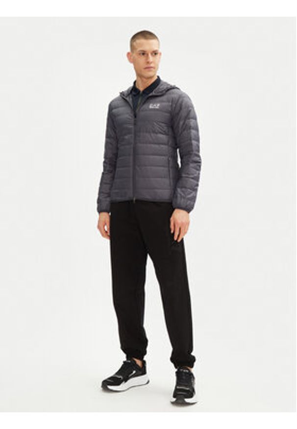 EA7 Emporio Armani Kurtka puchowa 8NPB24 PNGPZ U8115 Szary Regular Fit. Kolor: szary. Materiał: syntetyk