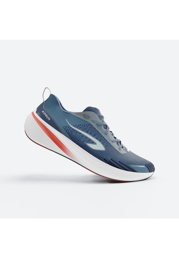 KIPRUN - Buty do biegania męskie Kiprun Cushion 500. Kolor: żółty, wielokolorowy, niebieski, zielony. Szerokość cholewki: normalna