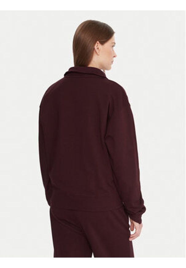 TOMMY HILFIGER - Tommy Hilfiger Bluza UW0UW06078 Bordowy Regular Fit. Kolor: czerwony. Materiał: bawełna