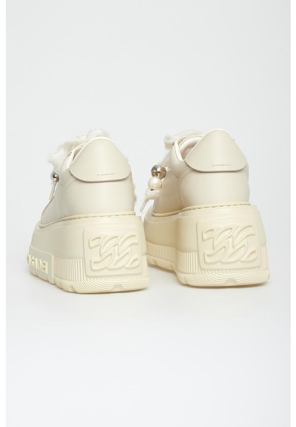 Casadei - Sneakersy damskie skórzane CASADEI. Materiał: skóra