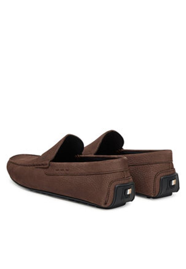 BOSS Mokasyny Noel 50548116 Brązowy. Kolor: brązowy. Materiał: skóra