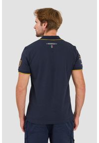 Aeronautica Militare - AERONAUTICA MILLITARE Granatowa koszulka polo Sleeve. Typ kołnierza: polo. Kolor: niebieski #7