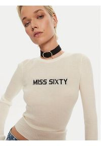 Miss Sixty Bluzka 6L3RJ7291000 Écru Regular Fit. Materiał: wełna