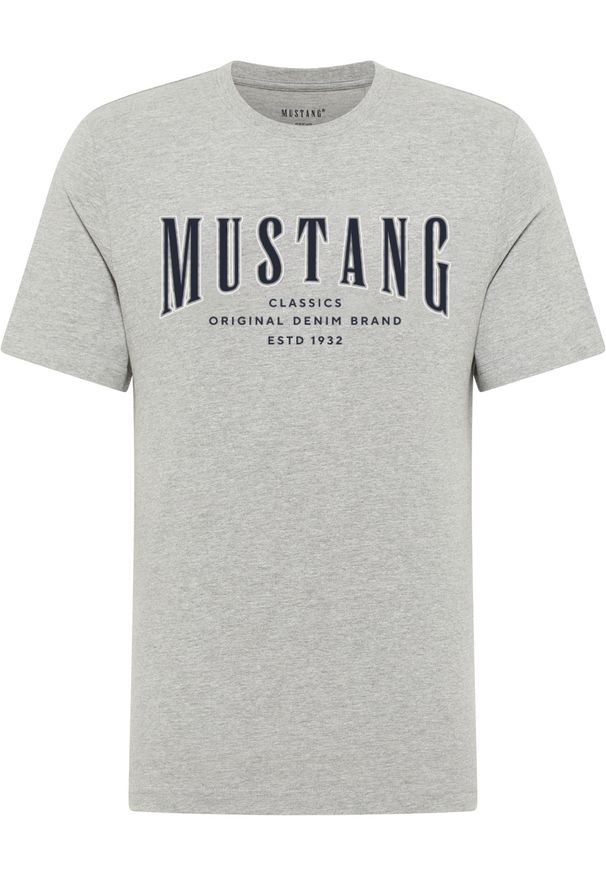 Męski T-Shirt Mustang Style Alex Mid Grey Mélange 1017336 4140