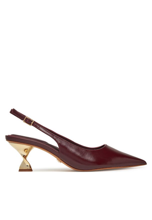 Aldo Sandały Goldensheen 13921942 Bordowy. Kolor: czerwony. Materiał: skóra
