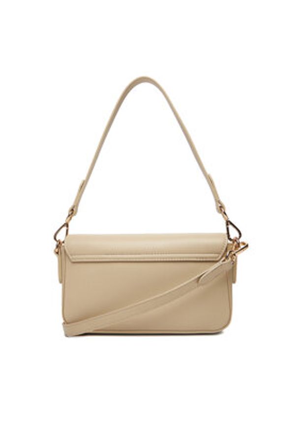 TOMMY HILFIGER - Tommy Hilfiger Torebka Th Icon Conv AW0AW17677 Beżowy. Kolor: beżowy. Materiał: skórzane