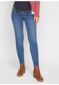 bonprix - Dżinsy ciążowe, skinny. Kolekcja: moda ciążowa. Kolor: niebieski #1