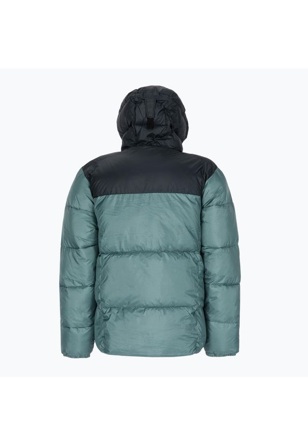 columbia - Kurtka puchowa męska Columbia Puffect Hooded. Kolor: niebieski. Materiał: puch
