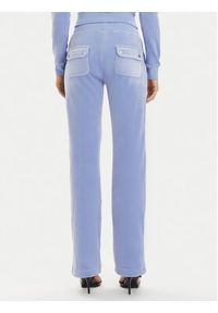 Juicy Couture Spodnie dresowe Del Ray JCAP180 Niebieski Regular Fit. Kolor: niebieski. Materiał: syntetyk