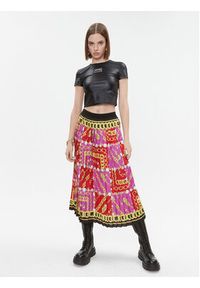 Versace Jeans Couture Spódnica plisowana 75HAE8A5 Kolorowy Regular Fit. Materiał: syntetyk. Wzór: kolorowy #5