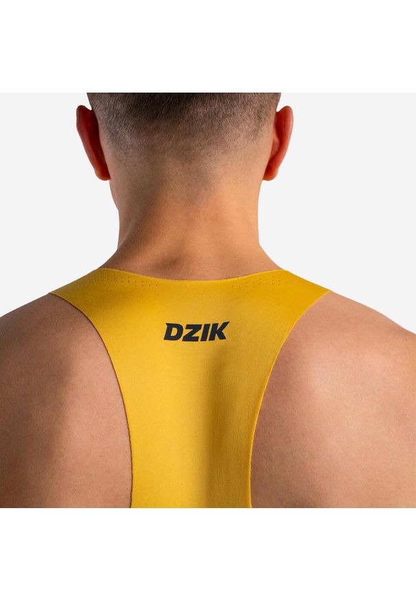 Tank top DZIK® PRO RUN żółty. Kolor: żółty. Materiał: materiał. Sport: bieganie