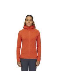 Bluza z kapturem damska Rab Nexus Hoody z kapturem. Typ kołnierza: kaptur. Kolor: pomarańczowy