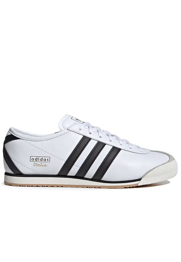Adidas - Buty unisex adidas Originals Italia 70s JS1323 - białe. Okazja: na co dzień. Zapięcie: sznurówki. Kolor: biały. Materiał: zamsz, syntetyk, guma, skóra. Szerokość cholewki: normalna