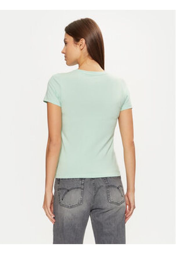 Guess T-Shirt W4YI02 J1314 Zielony Regular Fit. Kolor: zielony. Materiał: bawełna