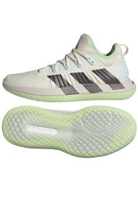 Adidas - Buty do piłki ręcznej adidas Stabil Next Gen W ID3600 białe. Zapięcie: sznurówki. Kolor: biały. Materiał: materiał, tkanina, syntetyk. Szerokość cholewki: normalna. Sport: piłka ręczna