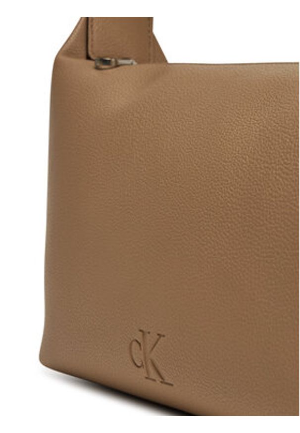 Calvin Klein Jeans Torebka Ultralight Shoulder Bag22 Pu LV04K3131G Szary. Kolor: szary. Materiał: skórzane