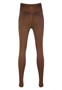 BESHAPED - Legginsy fitness damskie Beshaped Gym Queen modelujące. Kolor: brązowy. Materiał: nylon. Sport: fitness