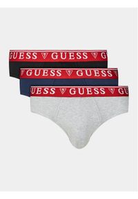 Guess Komplet 3 par slipów U97G00 KCD31 Szary. Kolor: szary. Materiał: bawełna