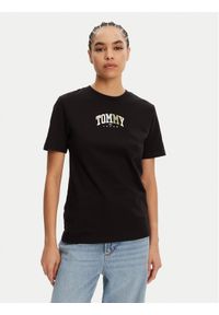 Tommy Jeans T-Shirt Color Varsity DW0DW21337 Czarny Relaxed Fit. Kolor: czarny. Materiał: bawełna #1