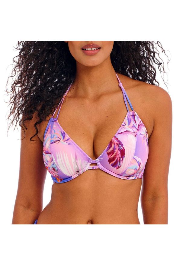 FREYA ACTIVE - Damski top do kostiumu kąpielowego Freya Miami sunset. Kolor: różowy, wielokolorowy, fioletowy