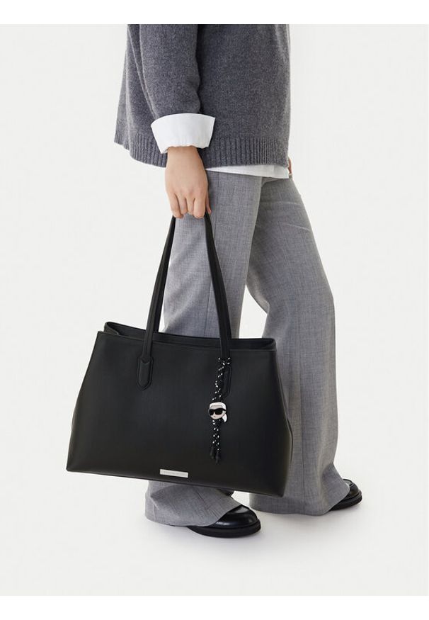 Karl Lagerfeld - KARL LAGERFELD Torebka B1W30001 Czarny. Kolor: czarny. Materiał: skórzane